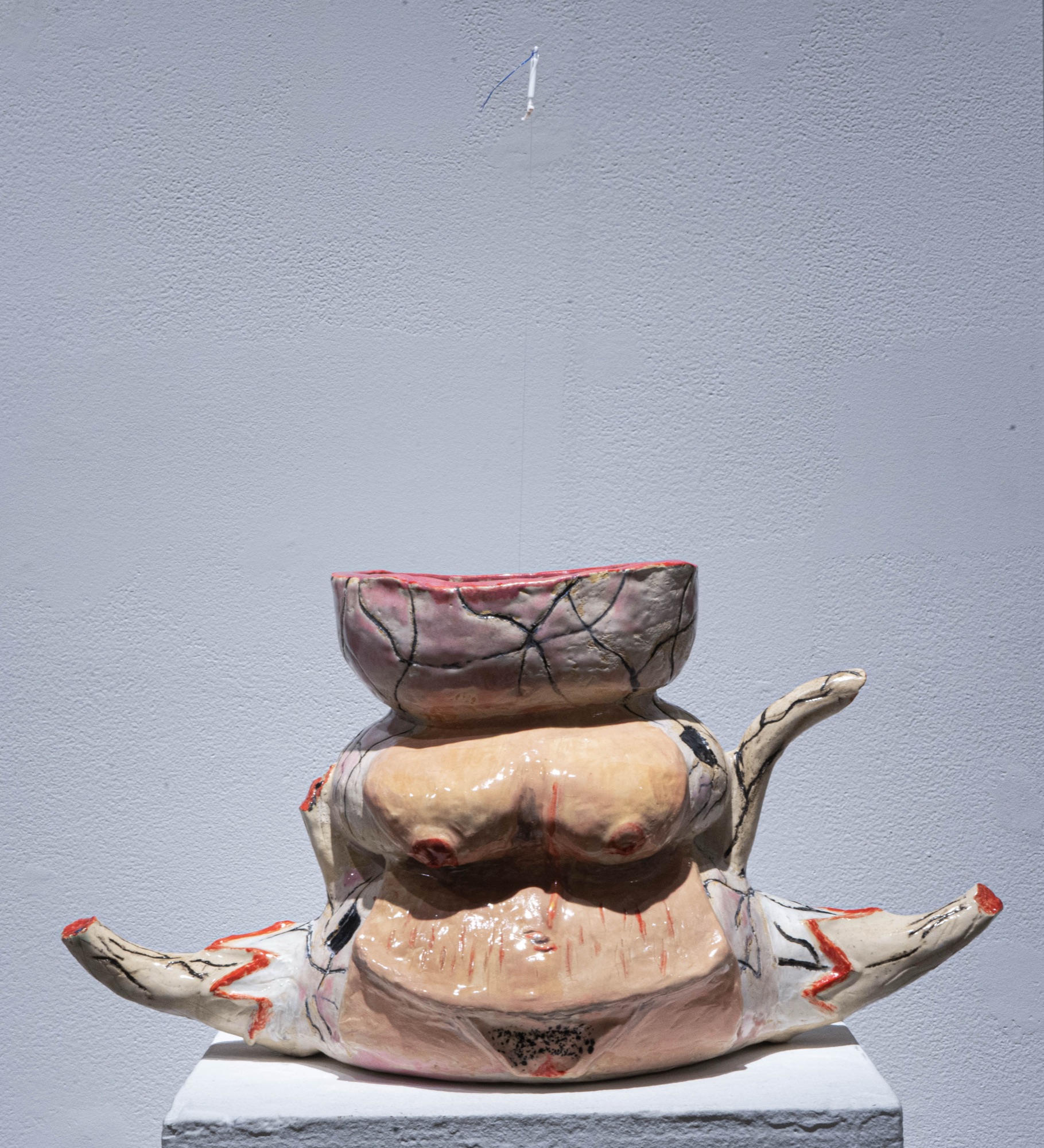 Sculpture on a pedestal