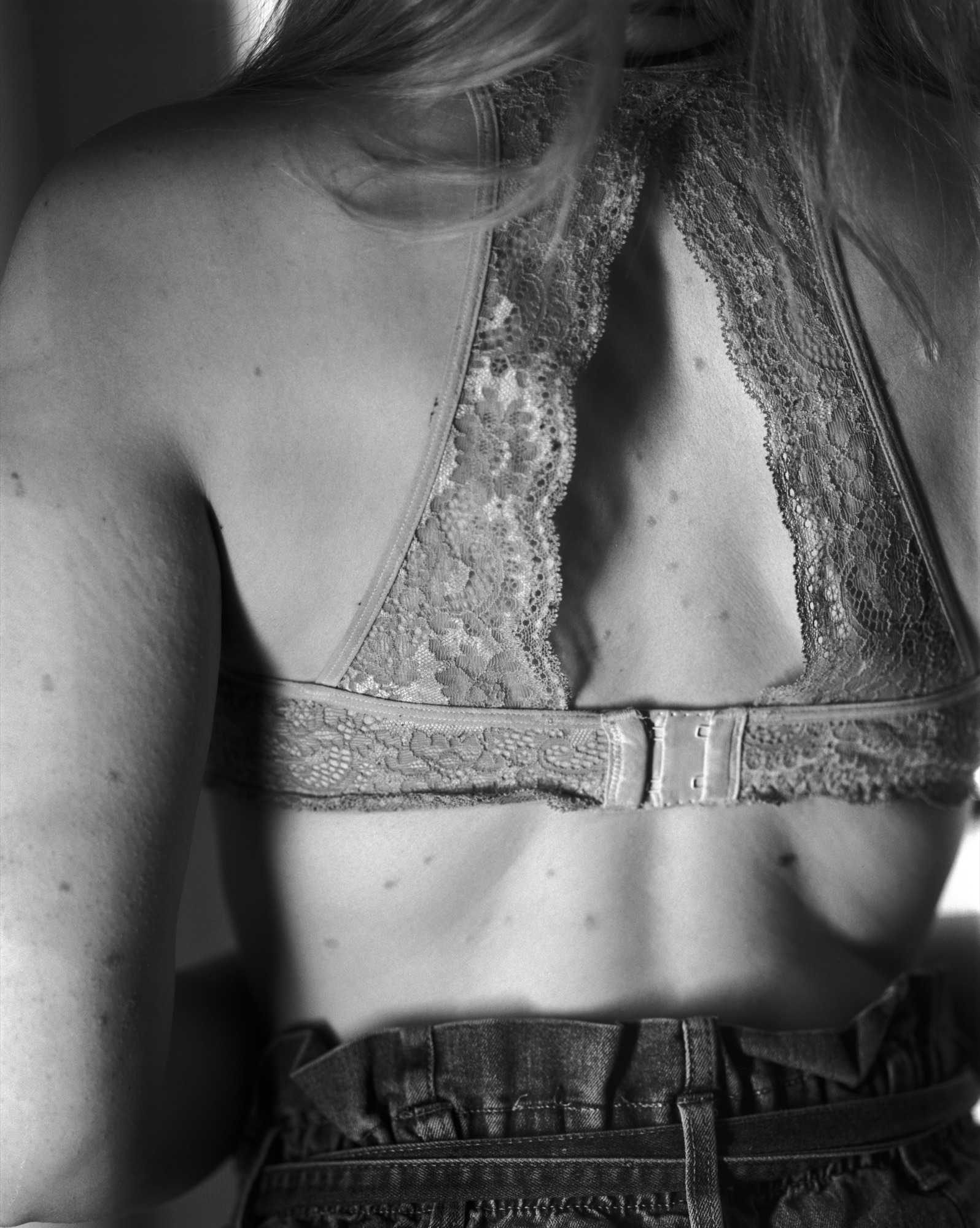 Large-format black-and-white figure study