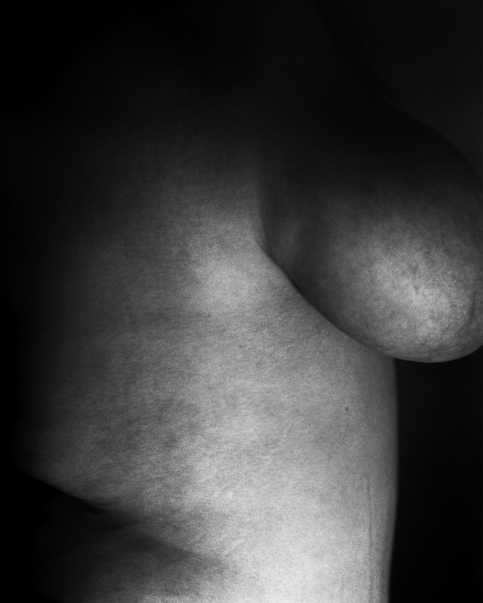 Black-and-white figure study