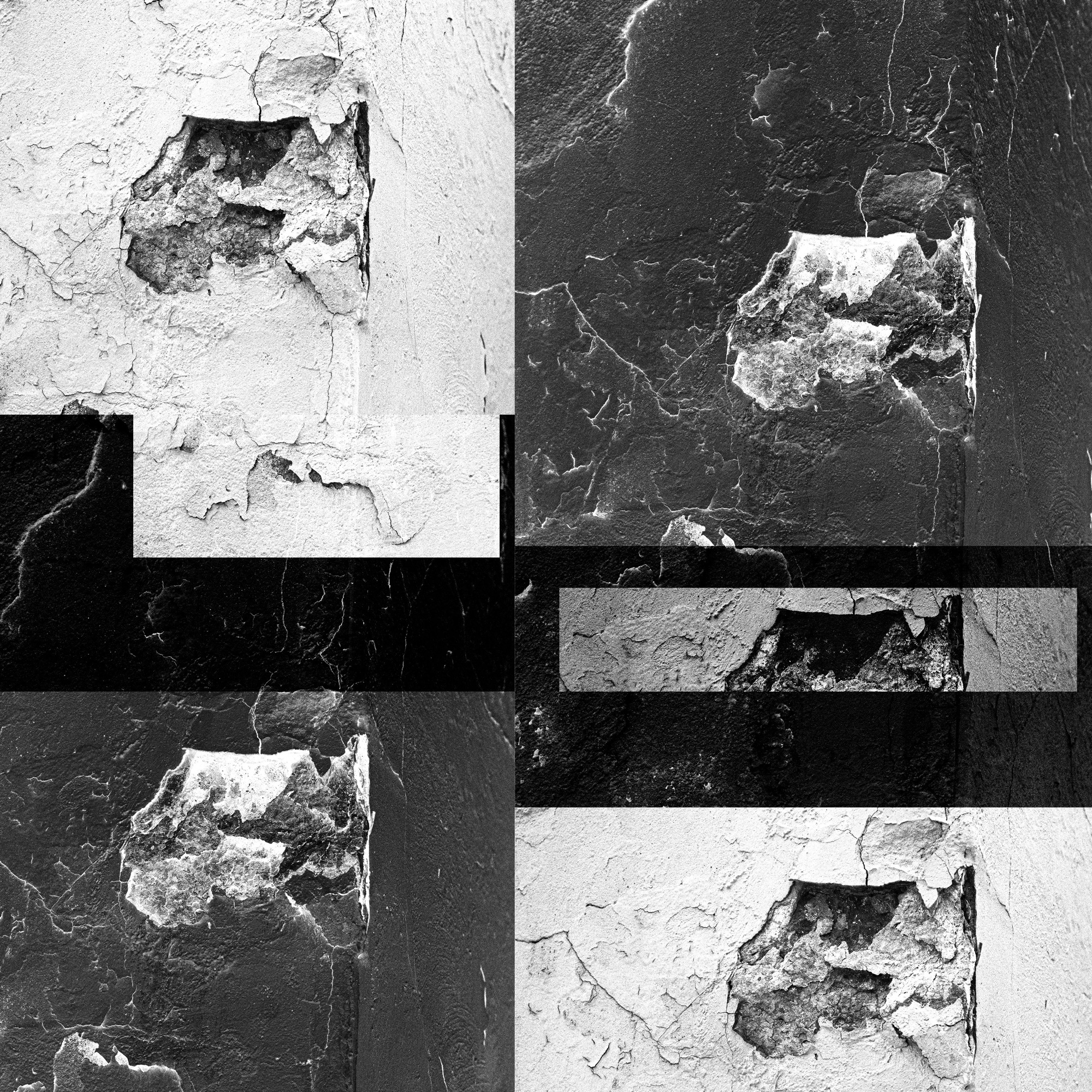 Grid of black-and-white images